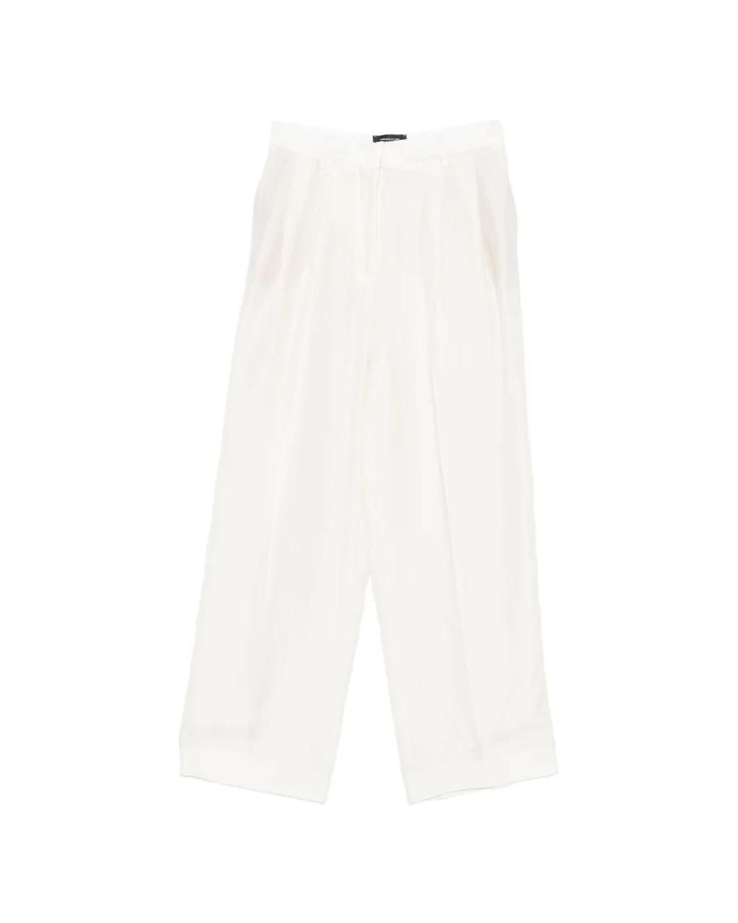 Fabiana Filippi White Pleat Trousers