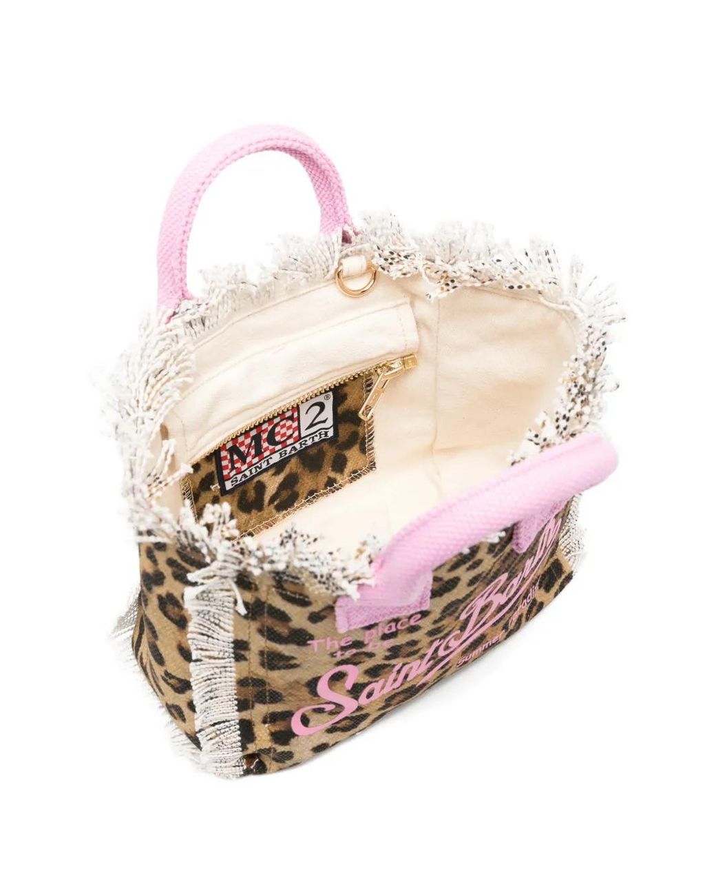 Mc2 Saint Barth Pink Mini Vanity Tote Bag
