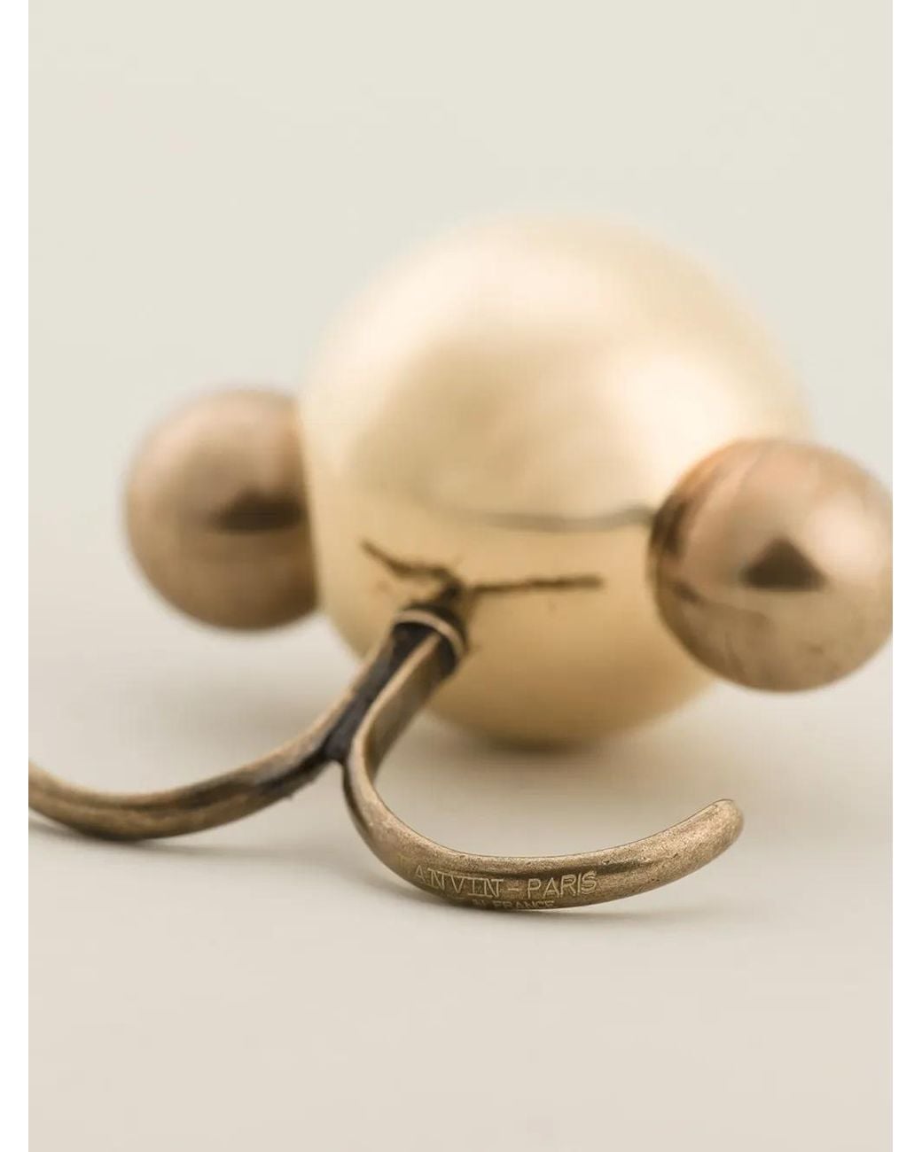 Lanvin Natural Round Shape Double Ring