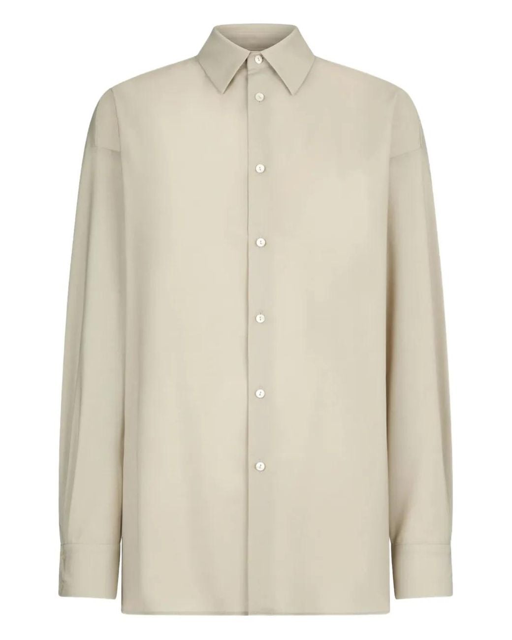 Dondup White Button-Fastening Shirt