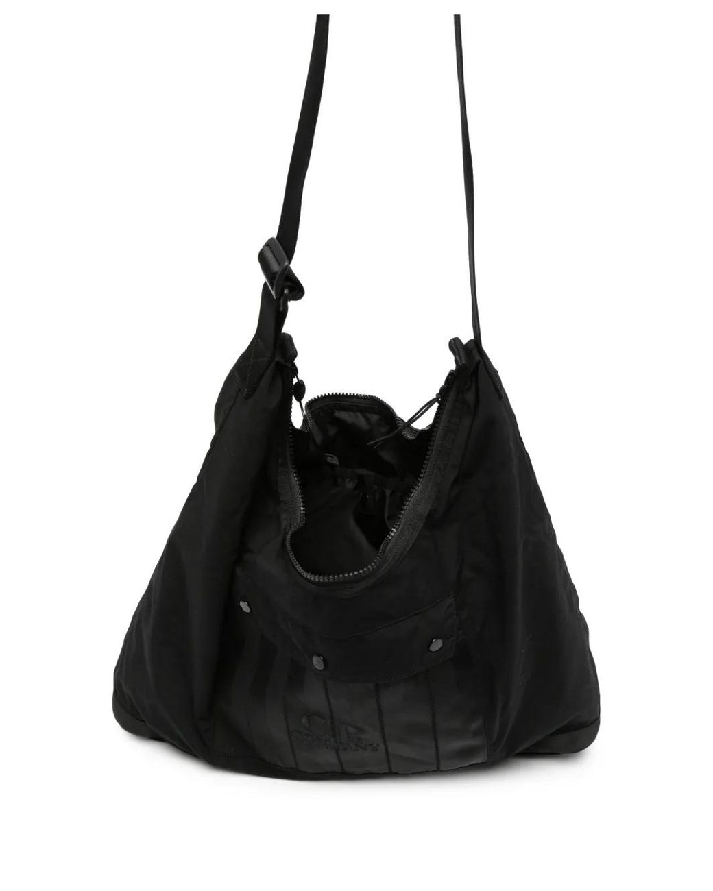 C P Company Black Herringbone Mixed Carry Bag for men