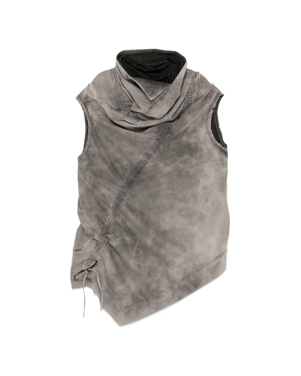 Julius Gray Haut Drapé À Design Asymétrique for men