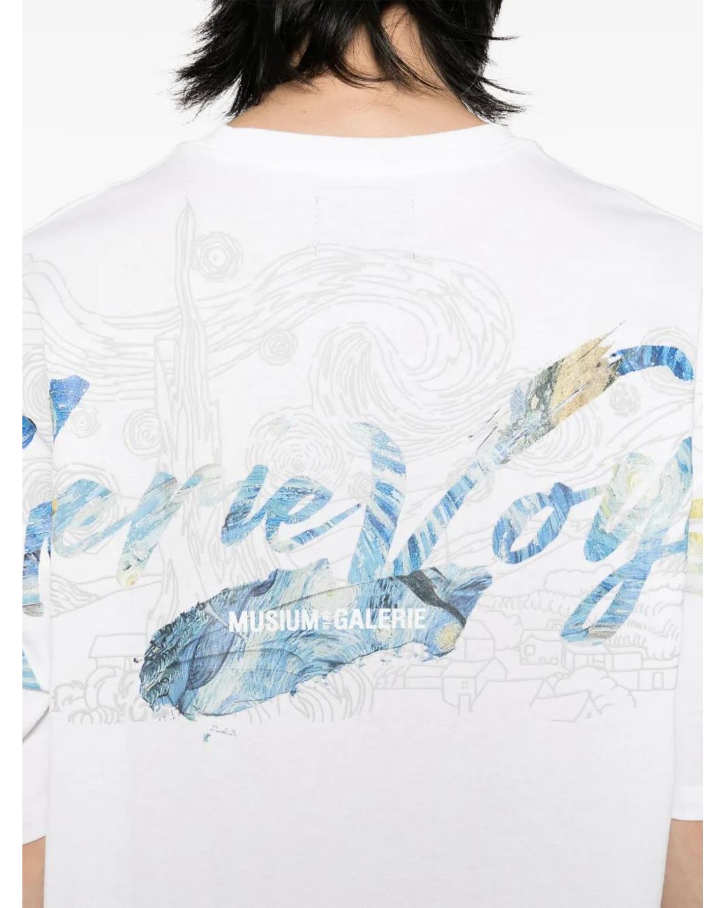 Musium Div. White Graphic-Print T-Shirt for men