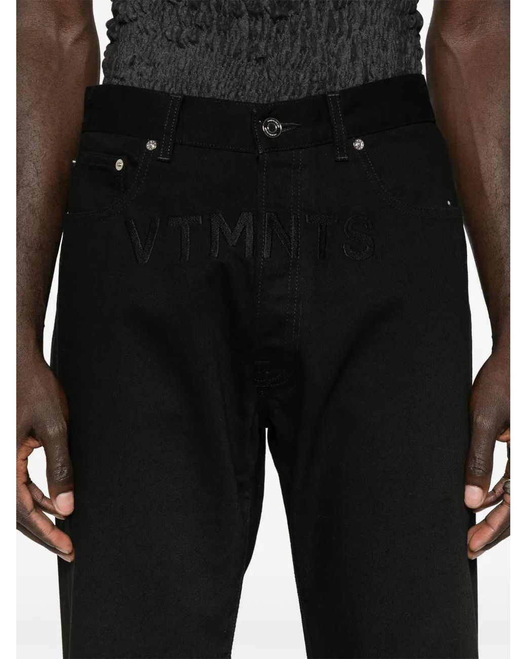 VTMNTS Straight Jeans in het Black voor heren