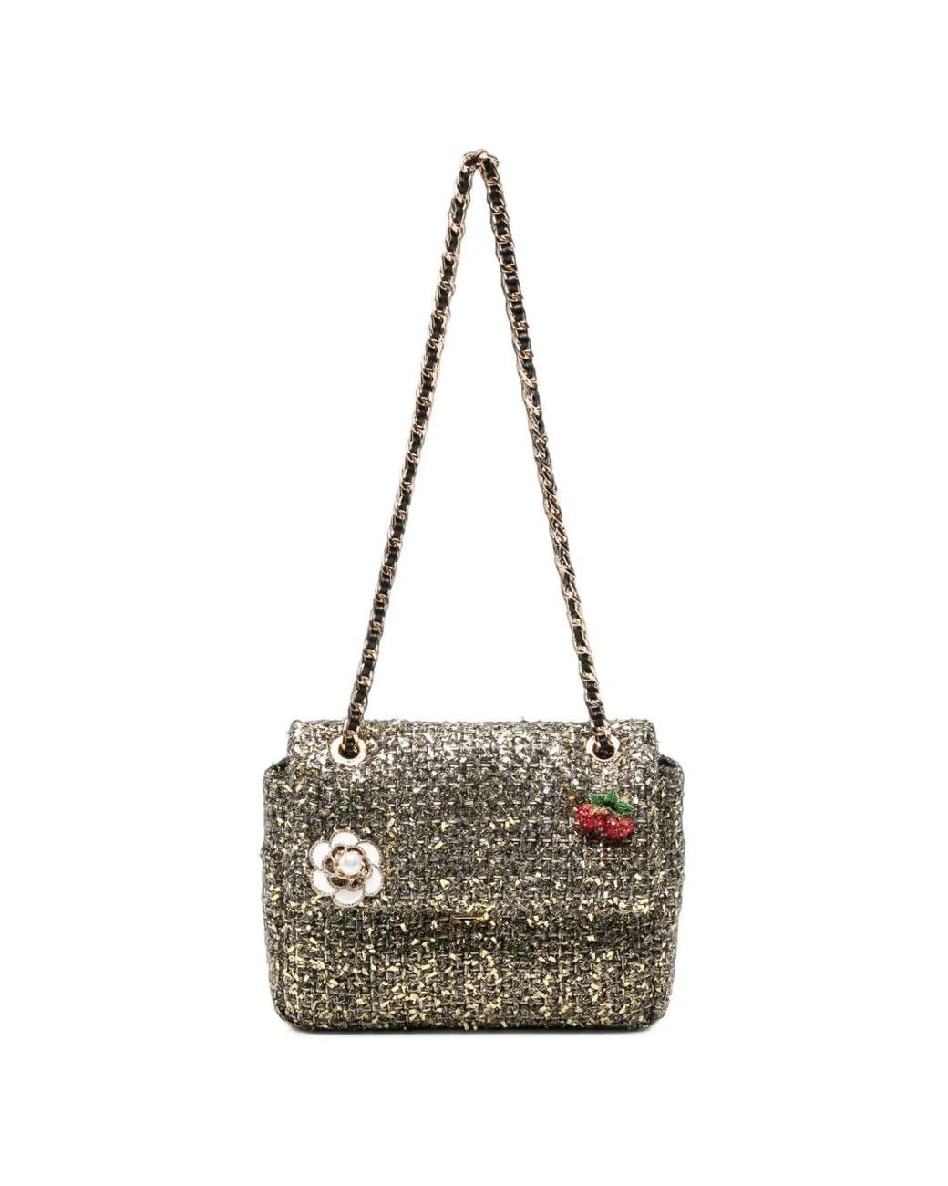 MINIME Natural Embellished Mini Shoulder Bag