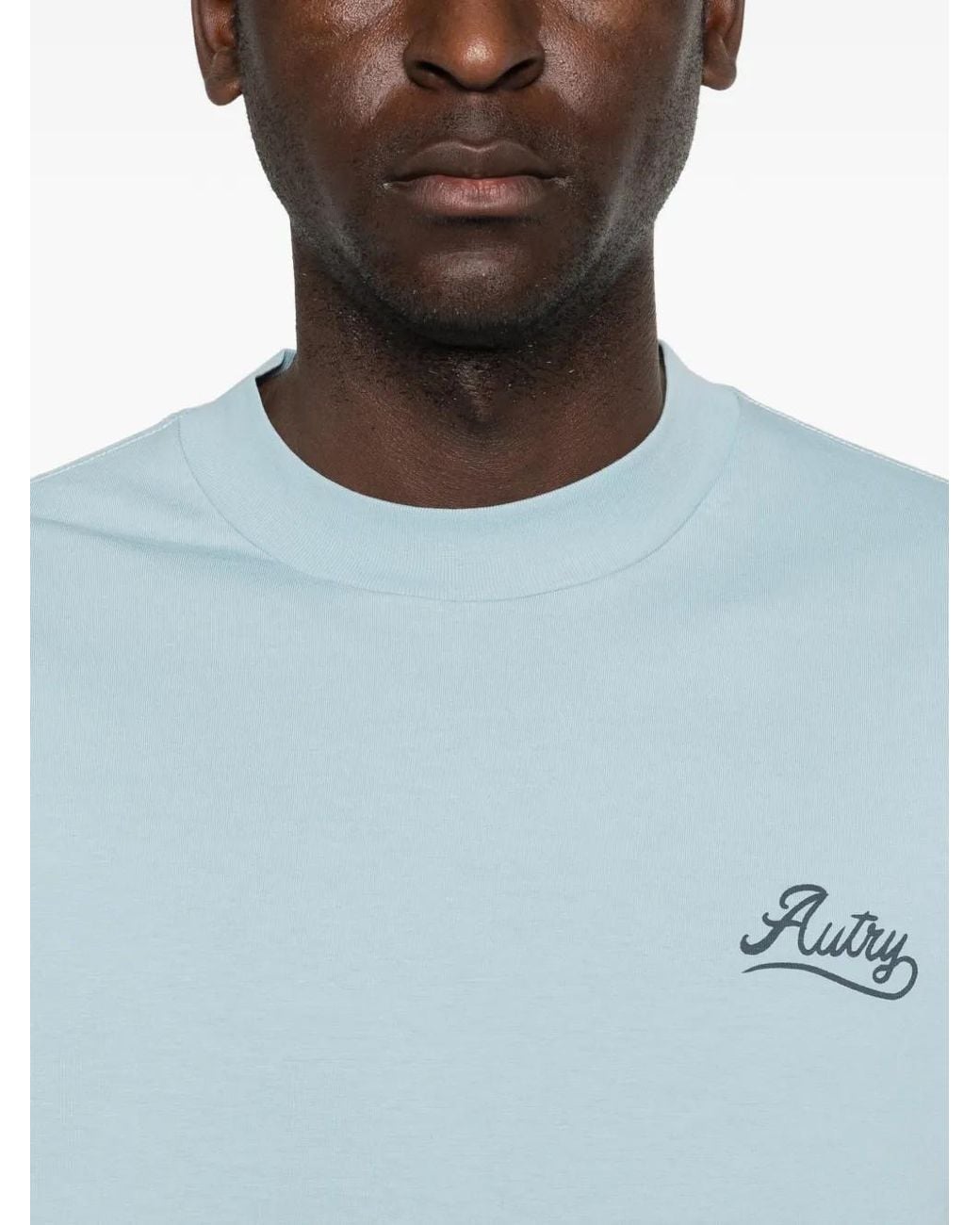 Autry Blue Logo-Print T-Shirt