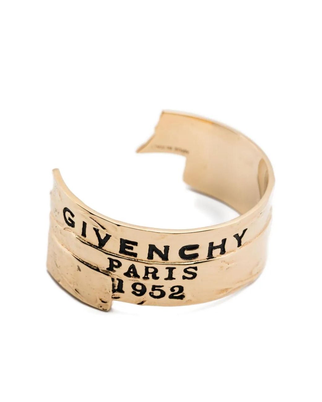 Givenchy Metallic Creolen Mit Logo-Gravur