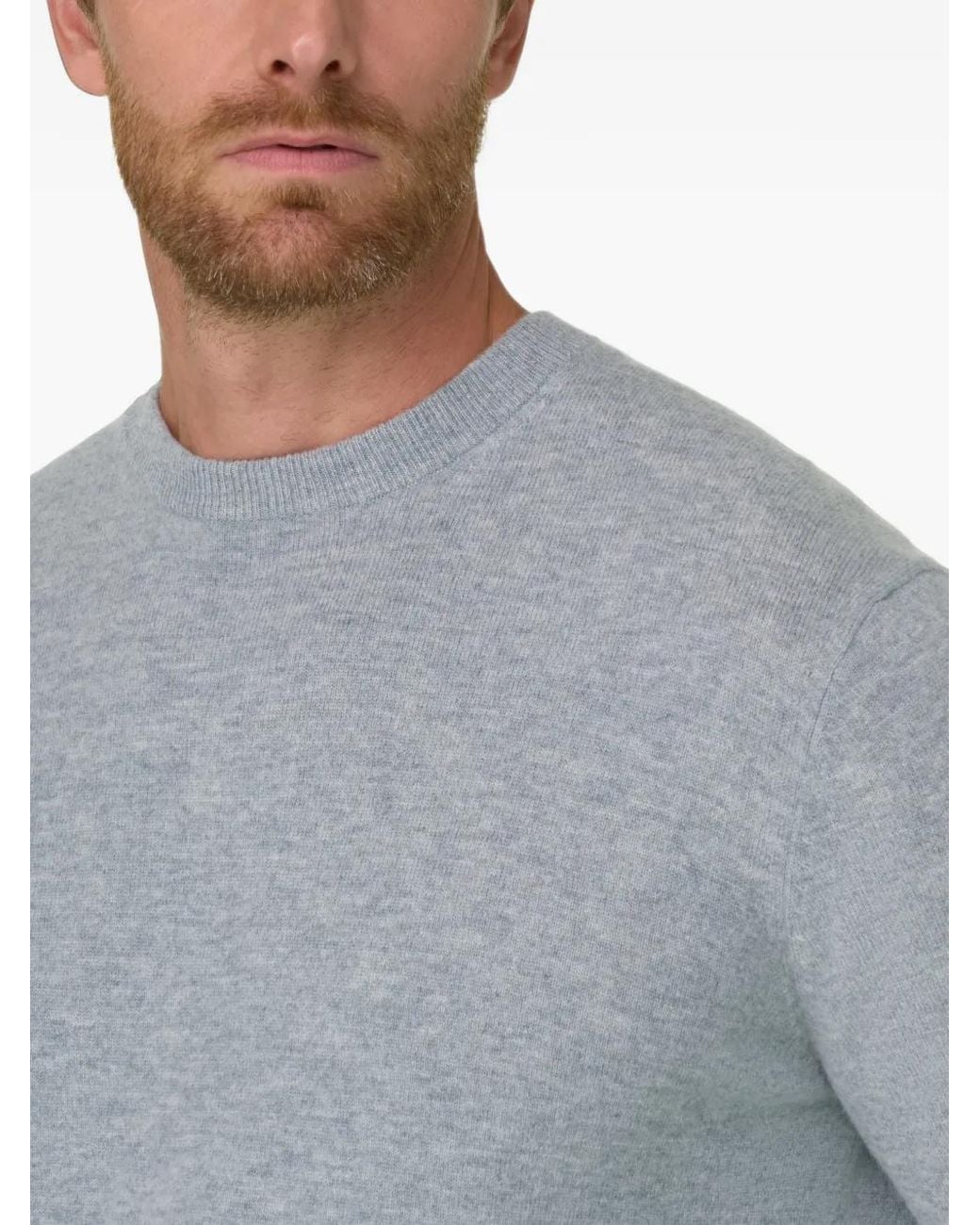 Boggi Gray Crew-Neck Jumper for men