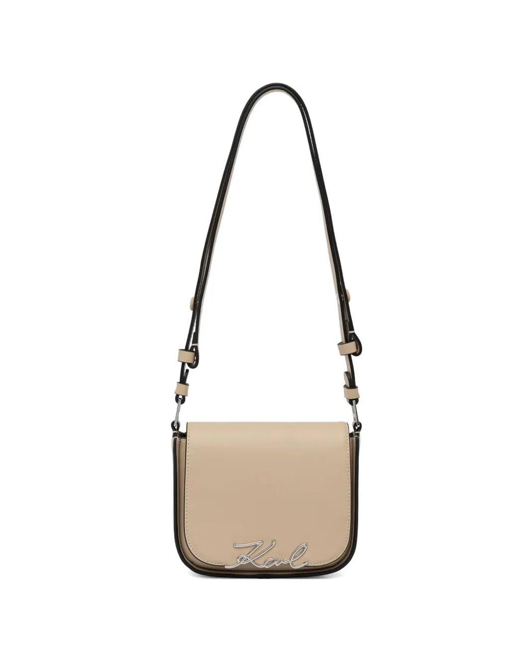Karl Lagerfeld White Sac Porté Épaule À Bride Ajustable