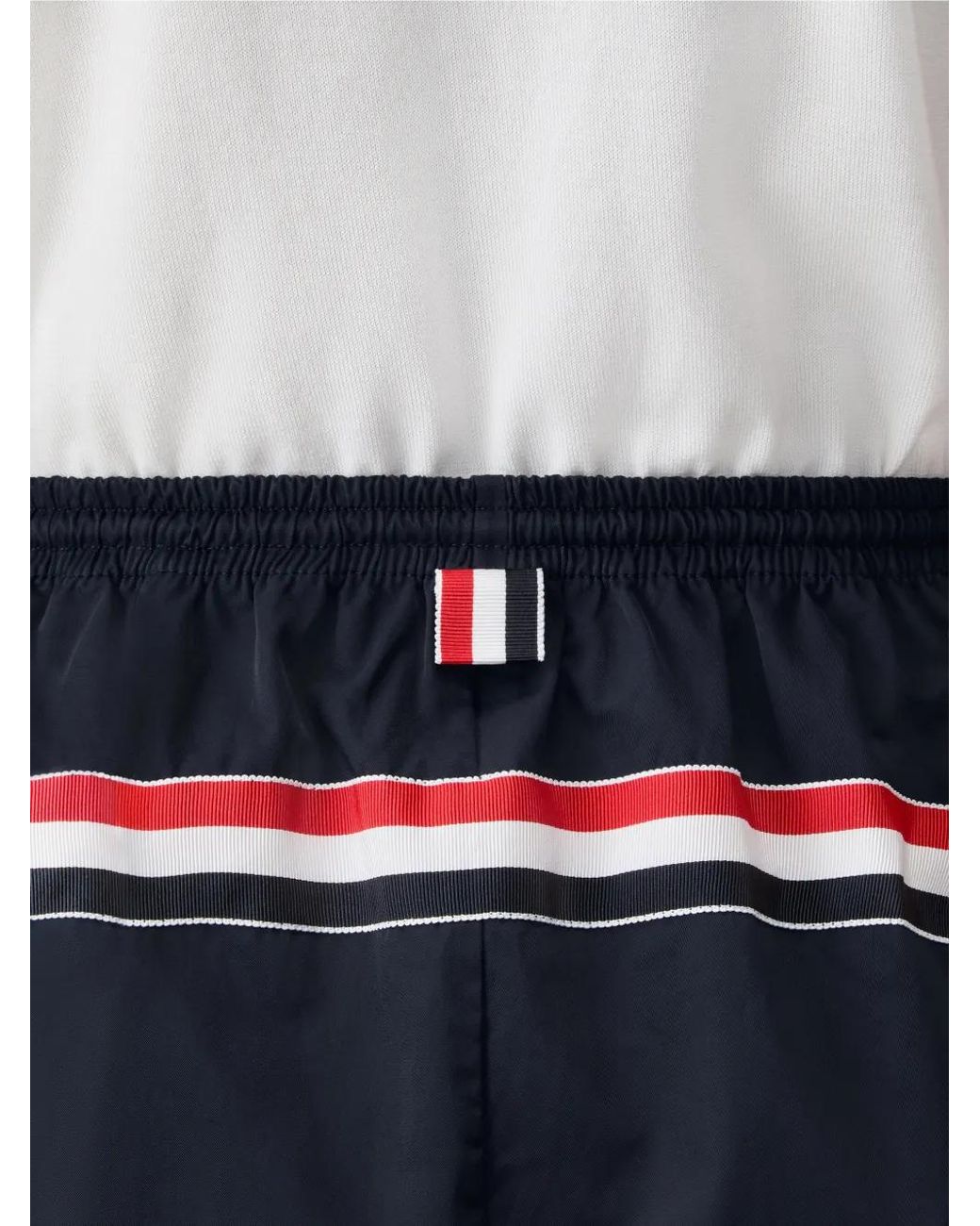 Thom Browne Black Nylon Tech Track Shorts