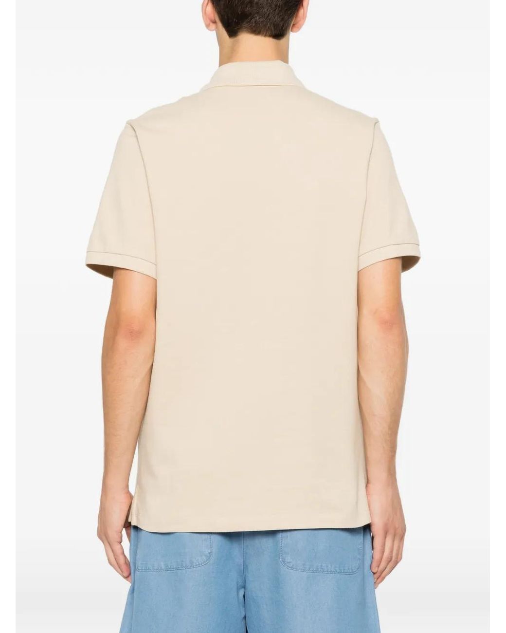 Sandro White Polo À Patch Logo for men