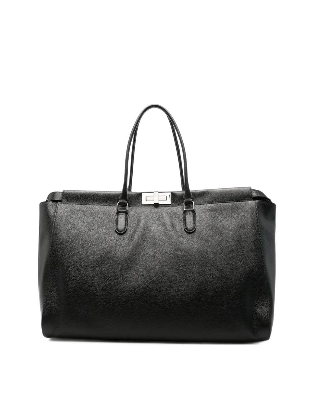 Fendi Black Peekaboo Leather Tote Bag for men