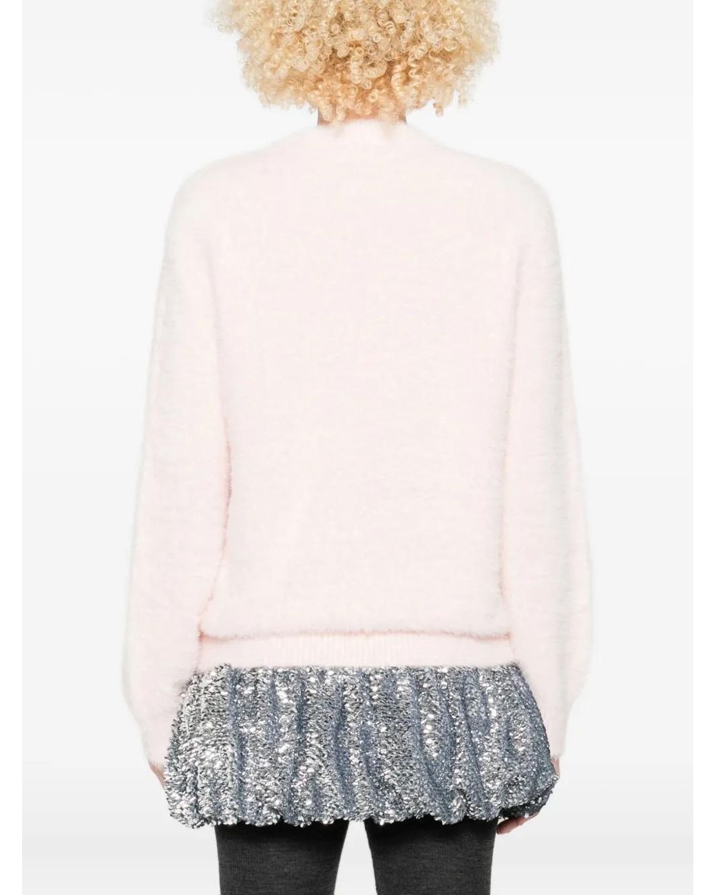 Casablanca Pink Logo-Embroidered Sweatshirt