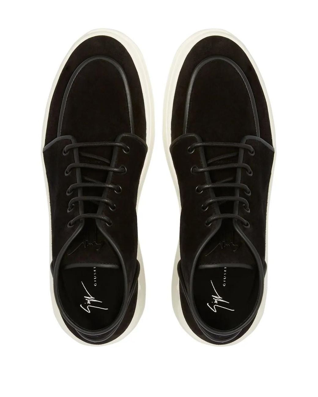 Giuseppe Zanotti Black Bevel Mid-Top Sneakers for men