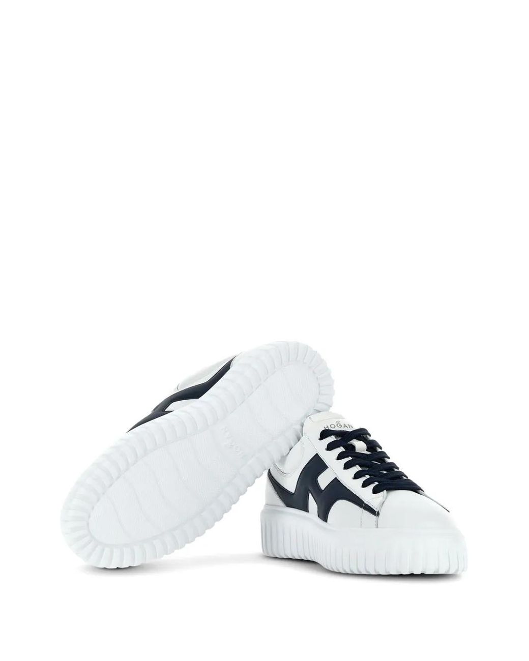 Hogan Blue H-Stripes Sneakers for men