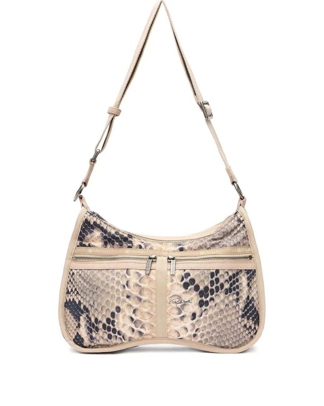 Roberto Cavalli White Torino Shoulder Bag