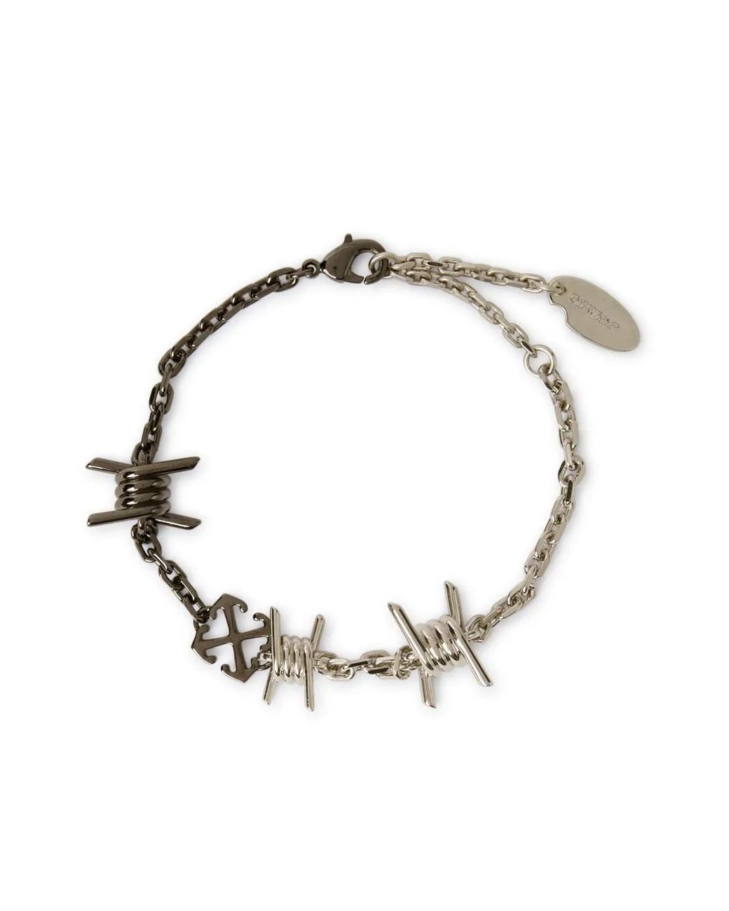Off-White c/o Virgil Abloh Barbed Wire Bracelet in Metallic