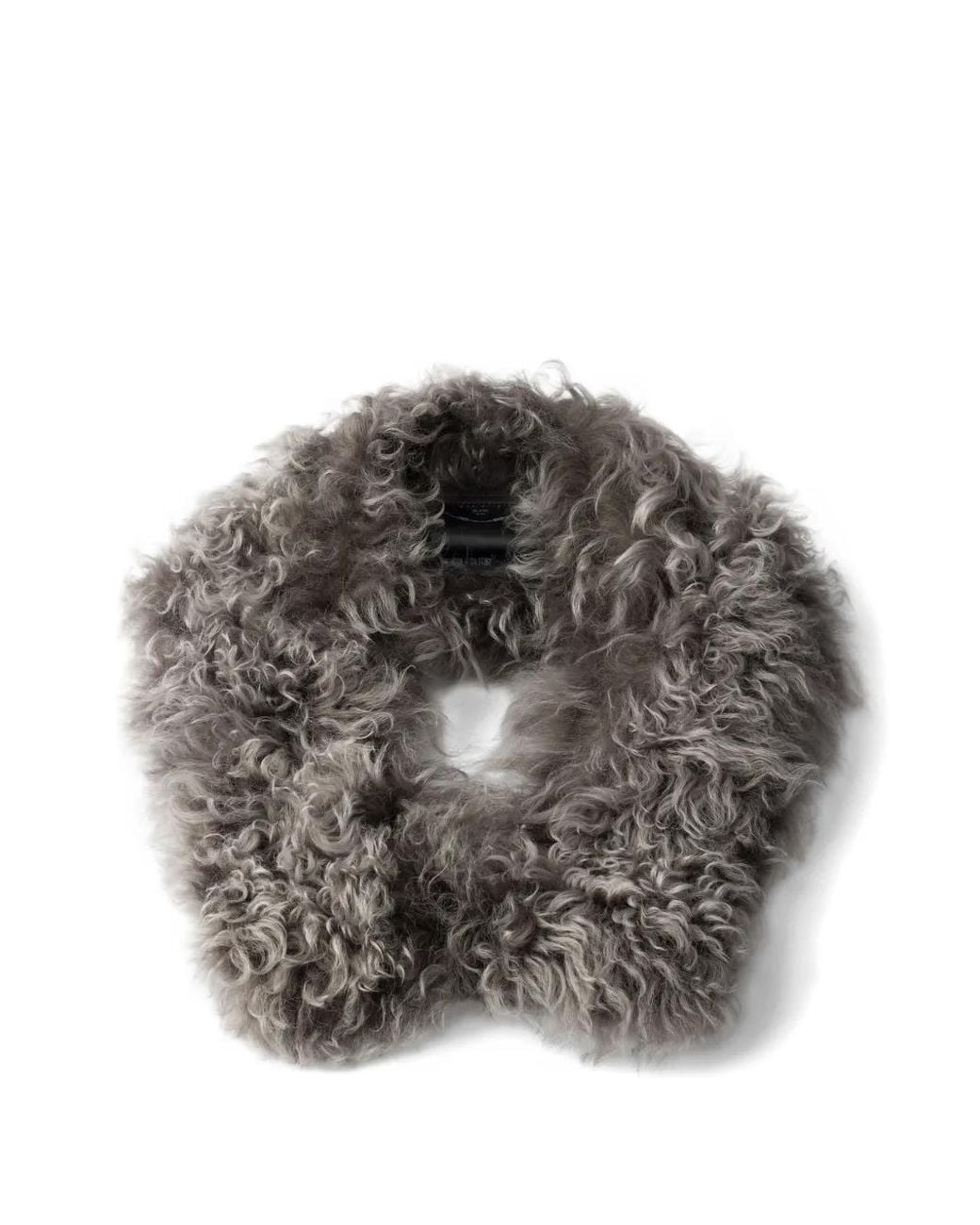 Prada Gray Shearling Collar