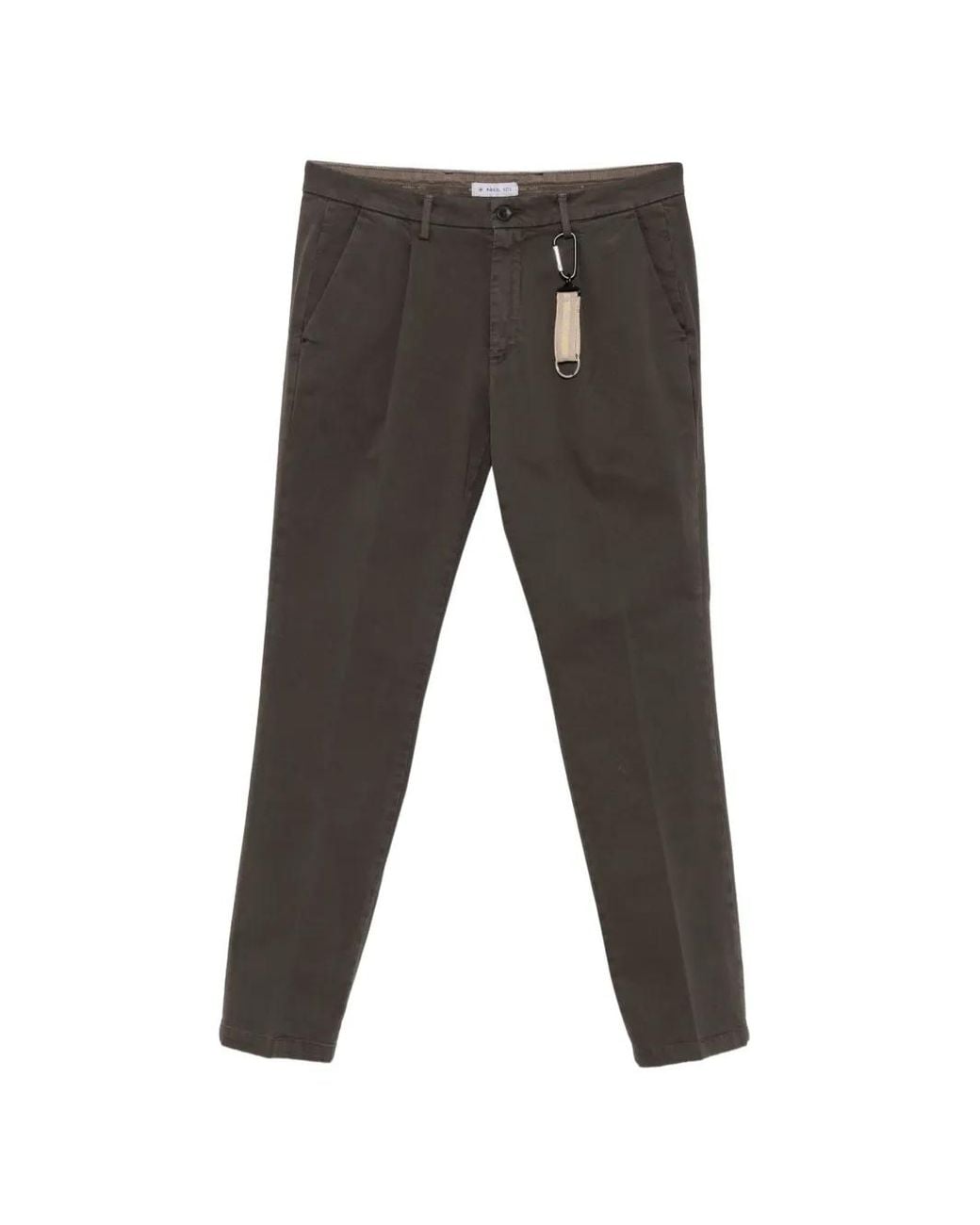 Manuel Ritz Gray Pleated Trousers for men