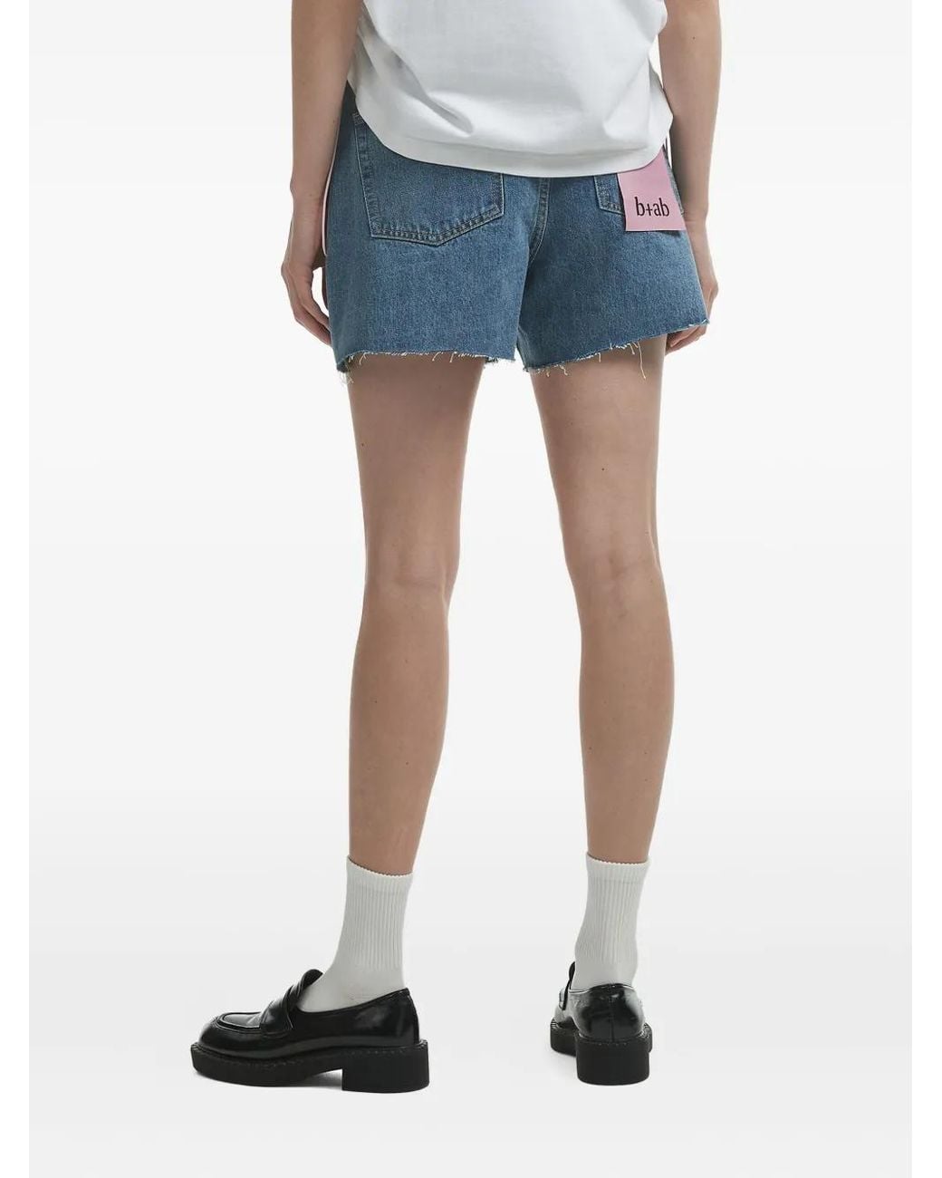 B+ AB Denim Shorts in het Blue