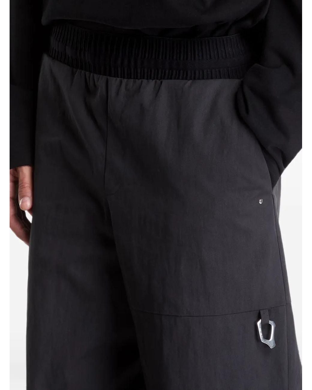 HELIOT EMIL Black Pulsar Cargo Pants for men