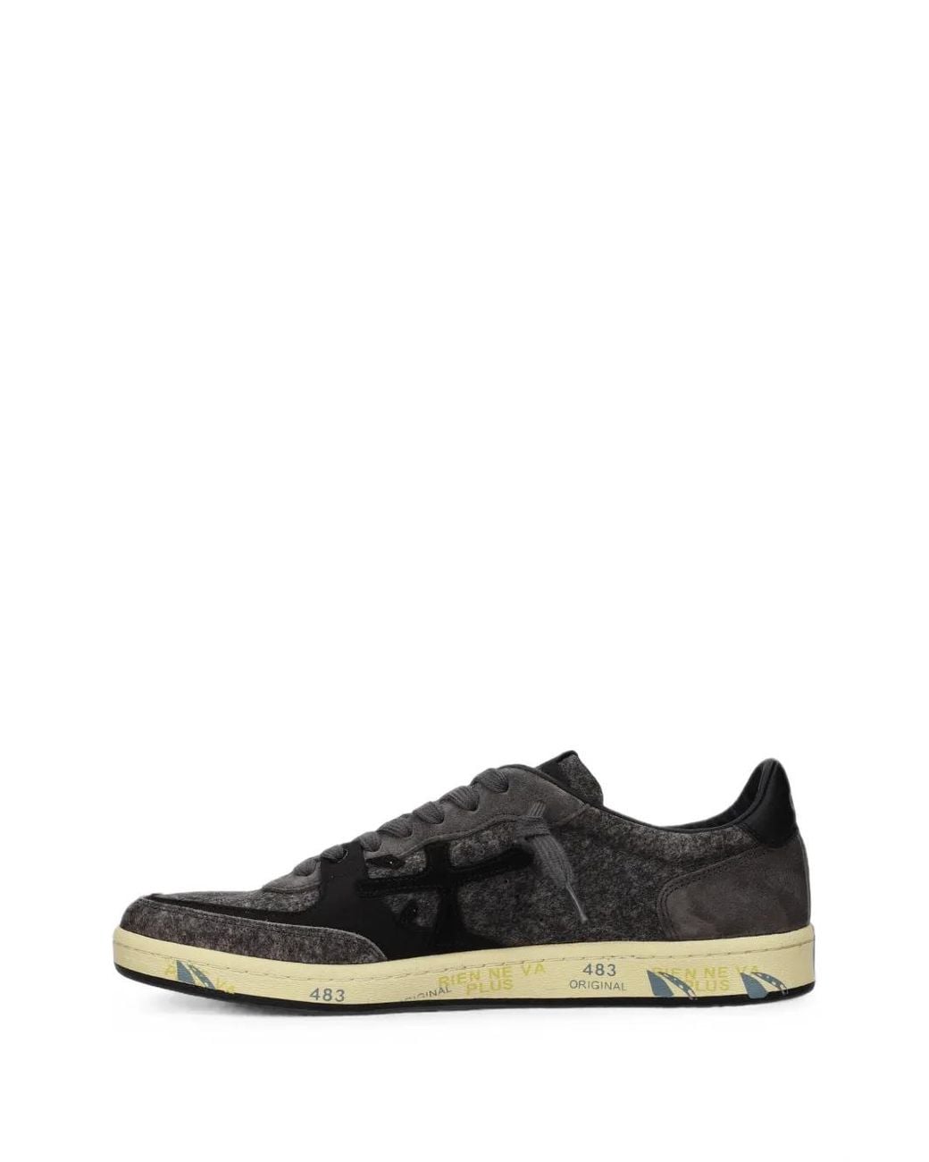 Premiata Black Bskt Clay 8713 Sneakers for men