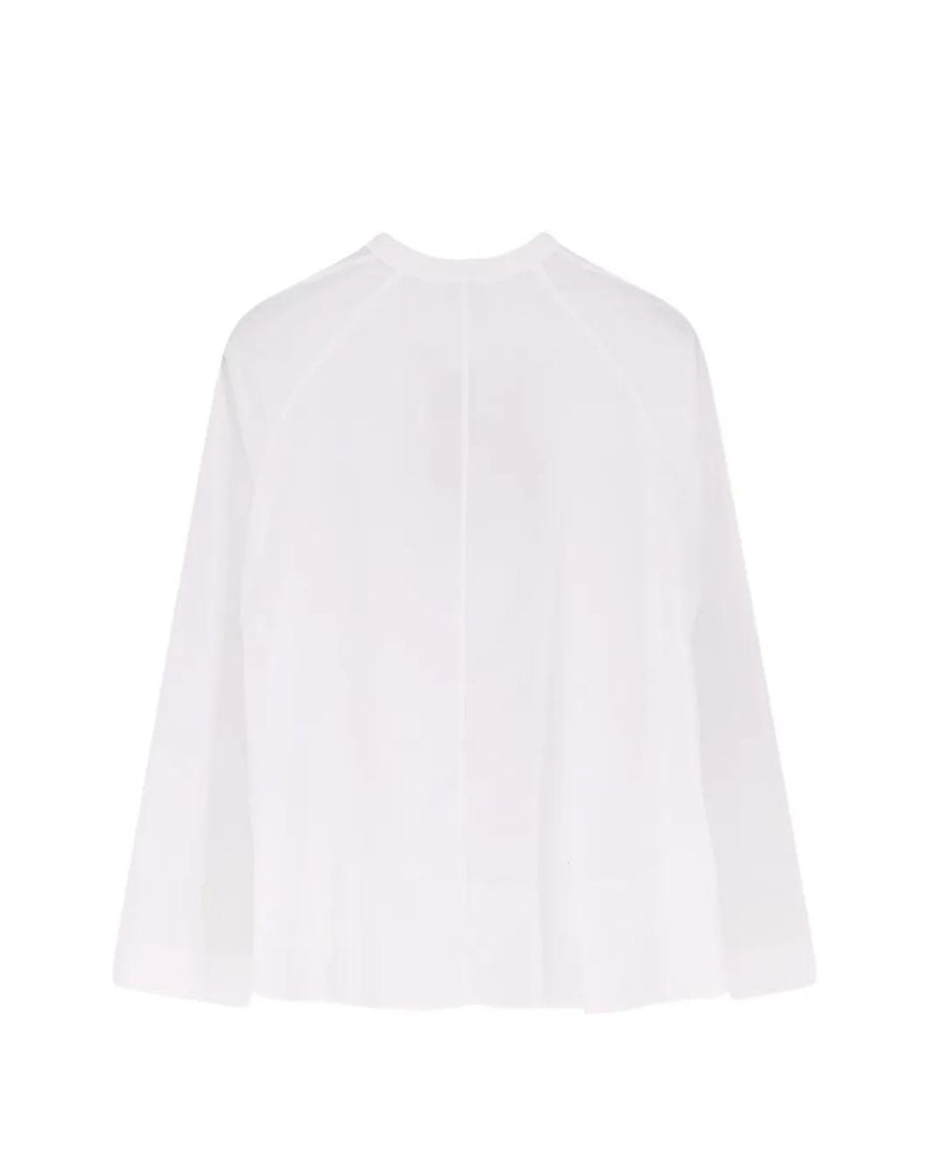 Aspesi White Button Cropped Shirt