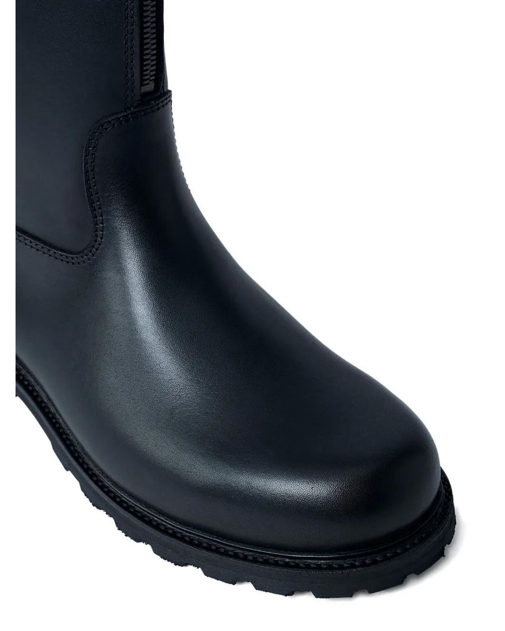Rier Blue Tractor Round-Toe Leather Boots for men