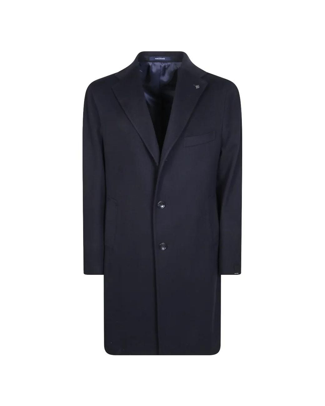 Tagliatore Blue Bruce Single-Breasted Coat for men