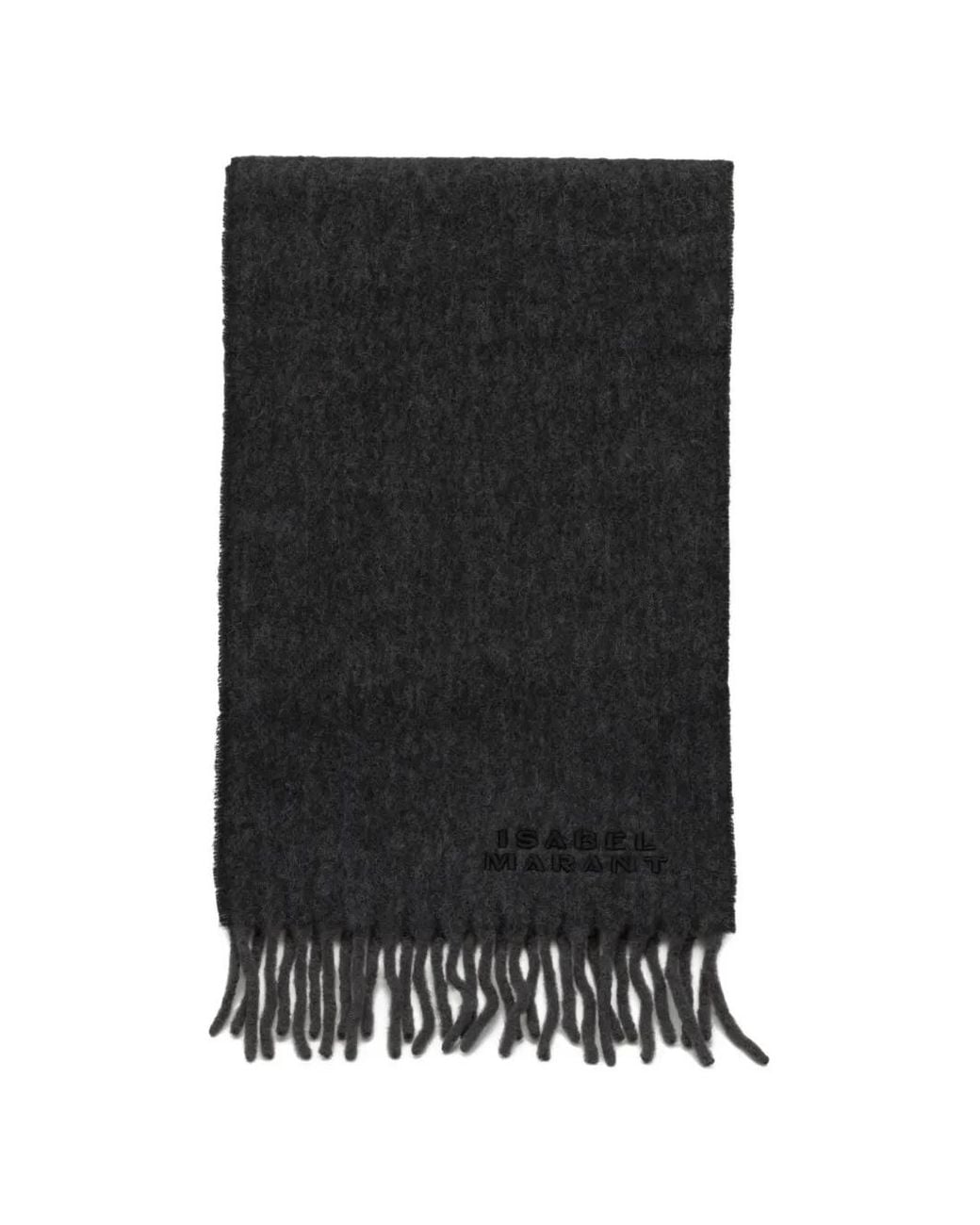 Isabel Marant Black Firny Fringed Scarf