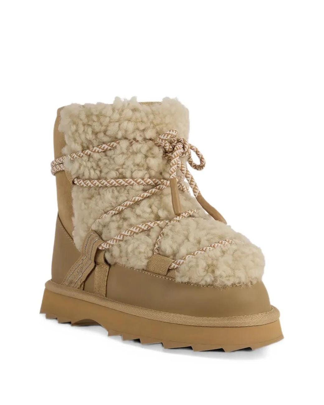 EMU Natural Blurred Teddy Ankle Boots