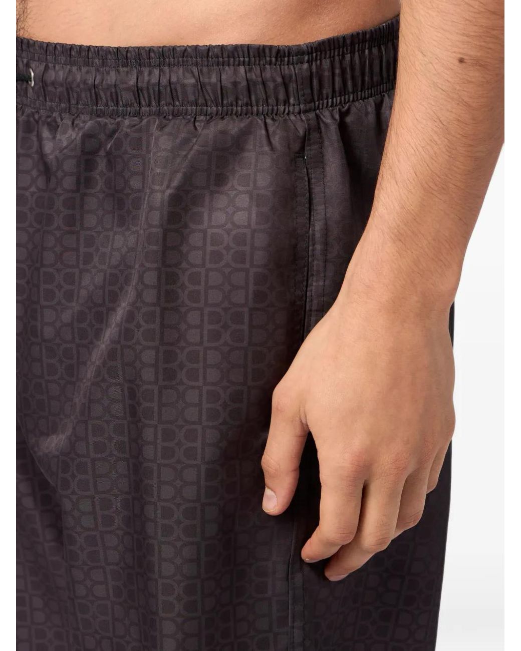 Billionaire Gray Short De Bain À Motif Monogrammé for men