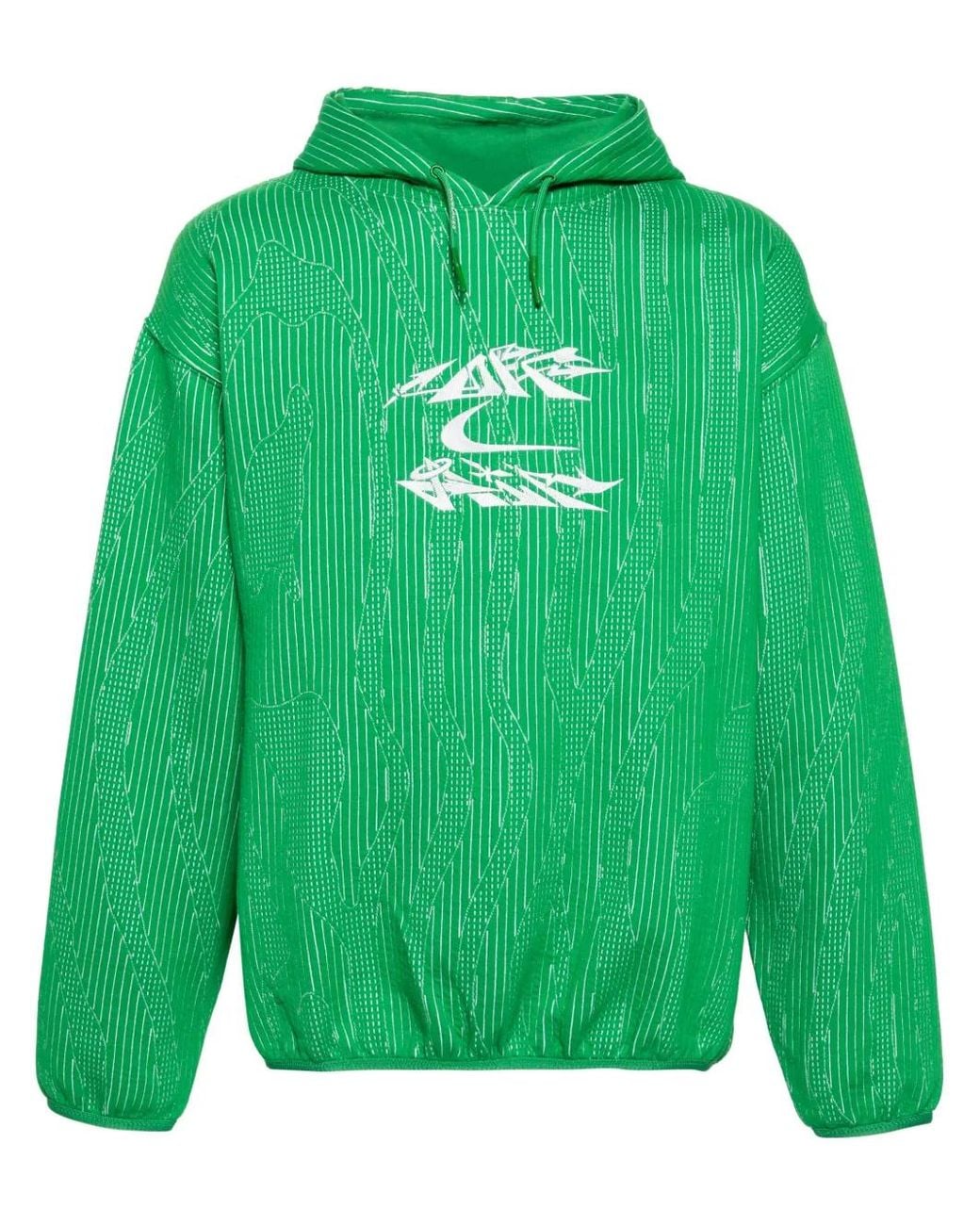 Nike Green X Off- Engineered Hoodie for men