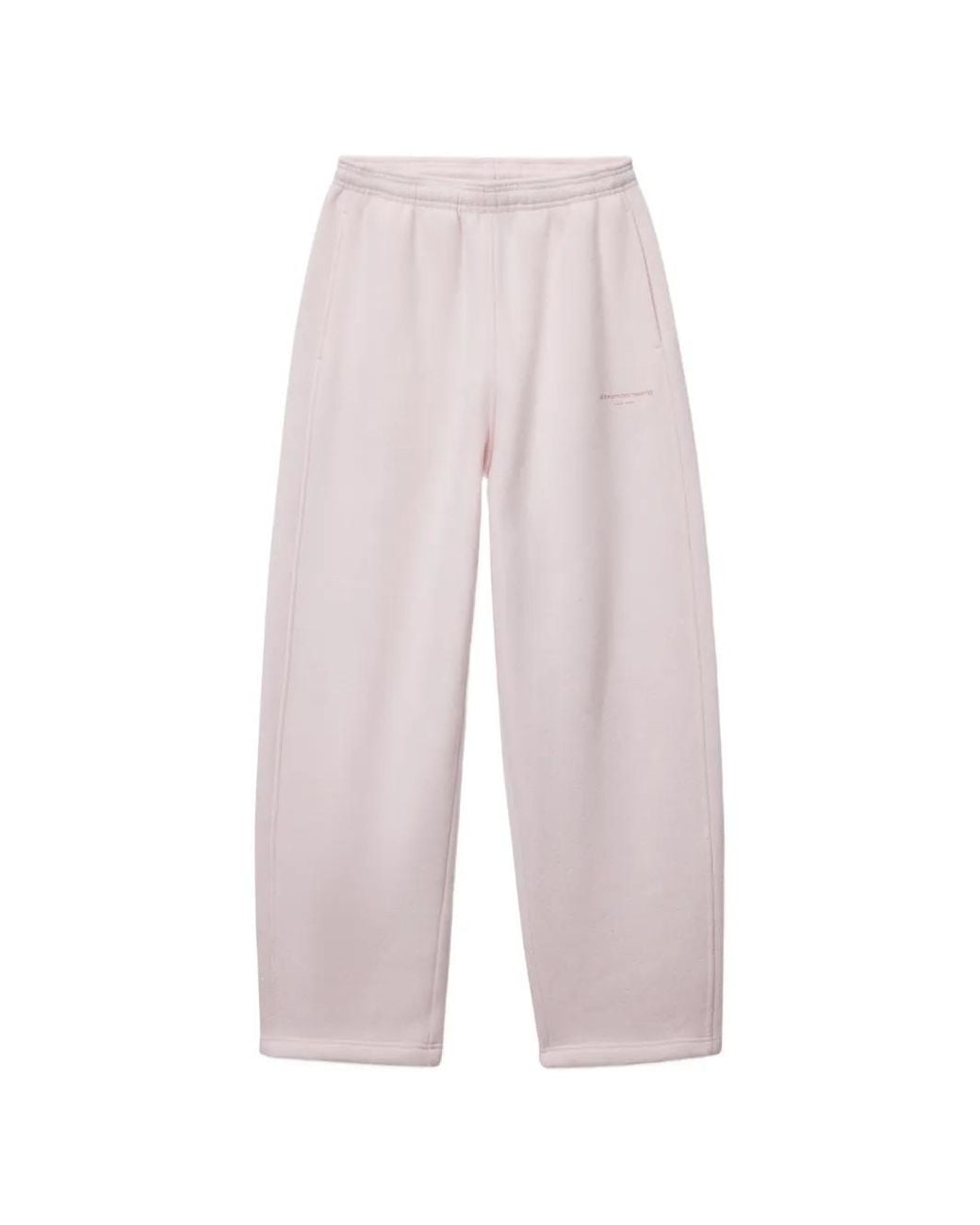 Alexander Wang White Crystal Hotfix Mid-Rise Relaxed Sweatpant