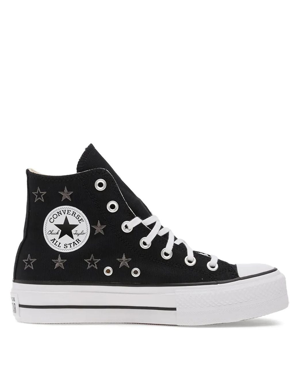 Baskets Chuck Taylor À Plateforme Converse en coloris Black