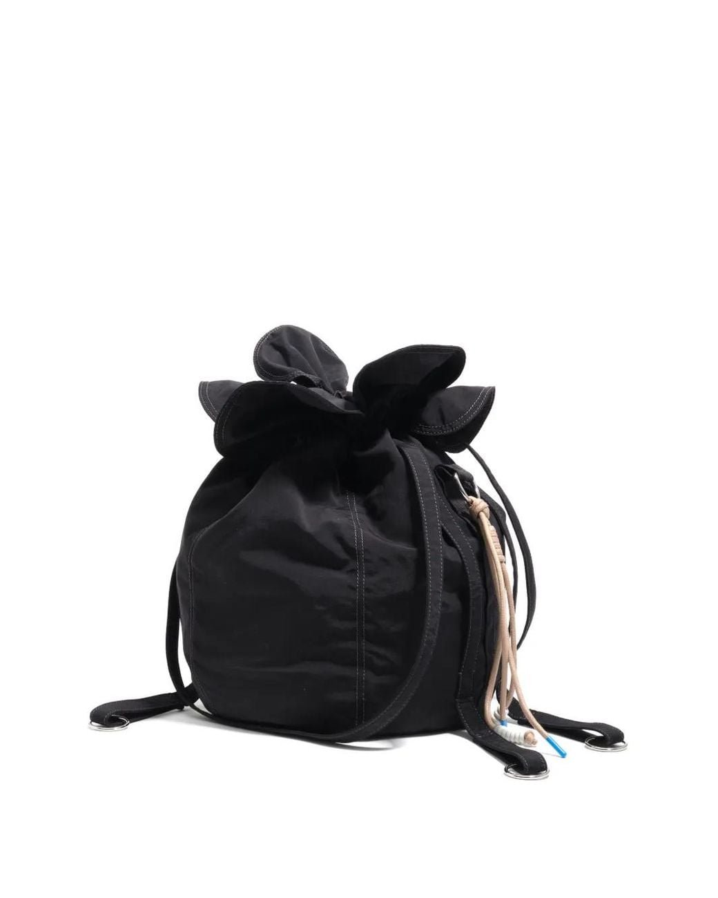 Bimba Y Lola Black Large Petal-Shaped Bag