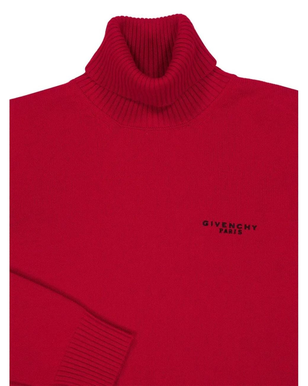 Givenchy Red Turtleneck Sweater