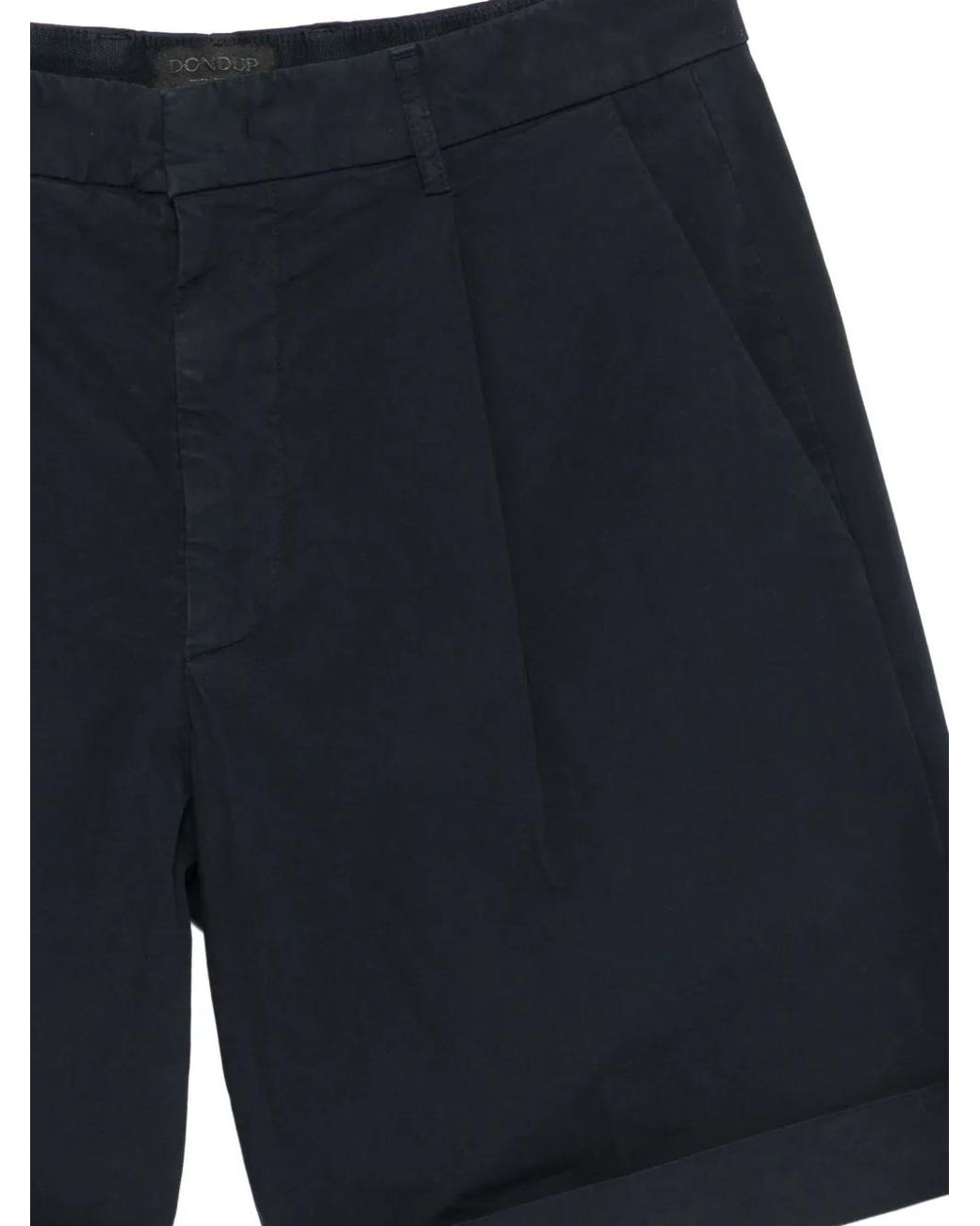 Dondup Blue Pleated Shorts for men