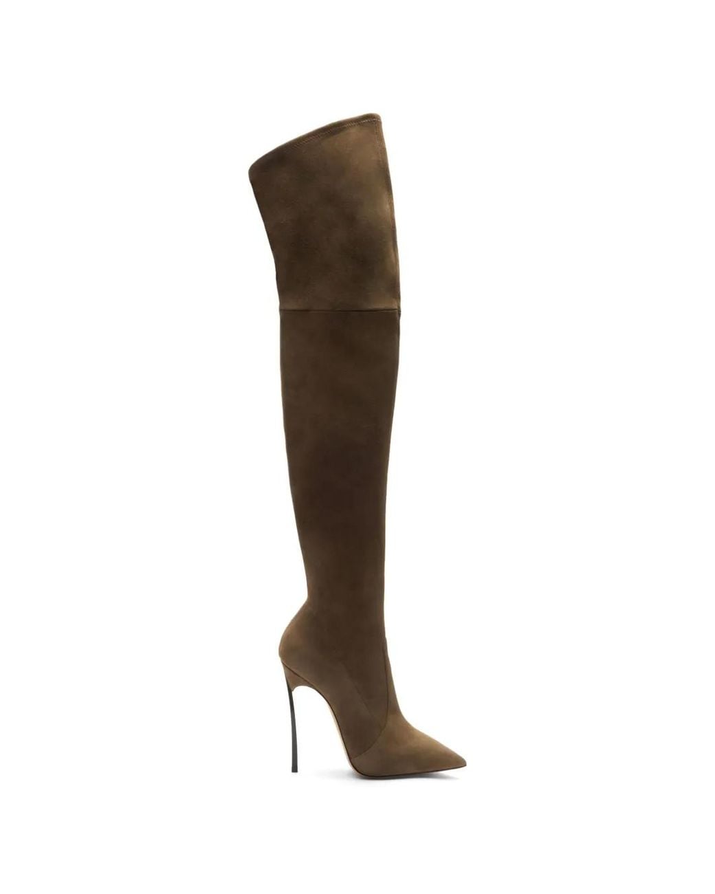 Casadei Brown Blade Over-The-Knee Boots