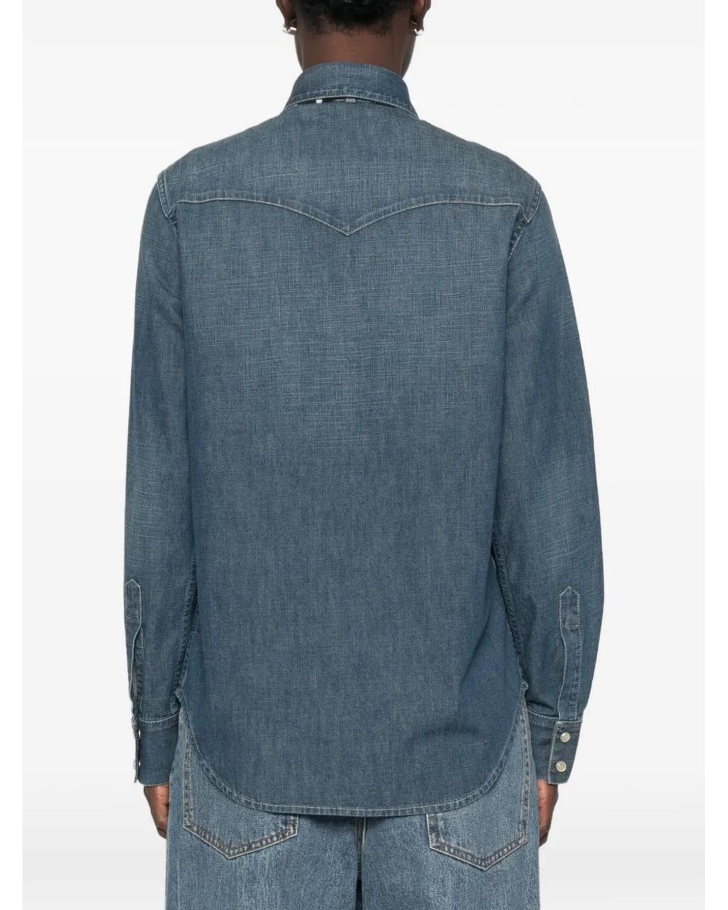 Valentino Garavani Blue Pussy-Bow Shirt