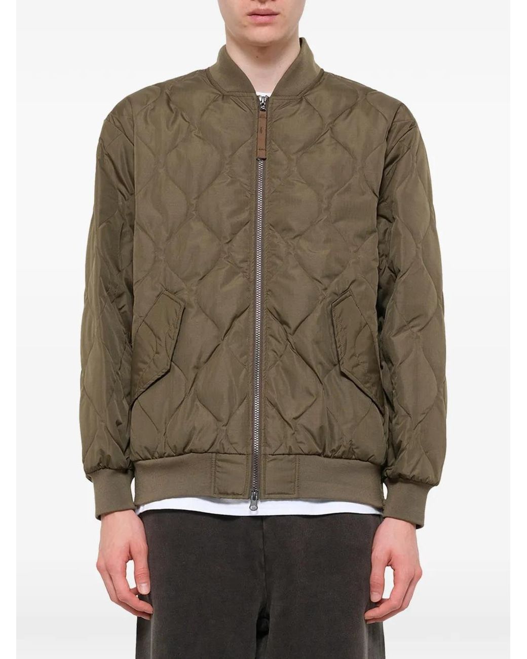 Taion Green Military Ma-1 Quilted Jacket for men