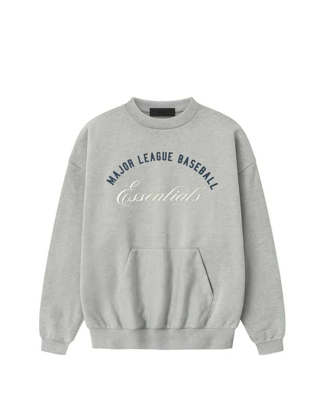 Fear Of God Gray Essentials Logo-Print Sweatshirt for men