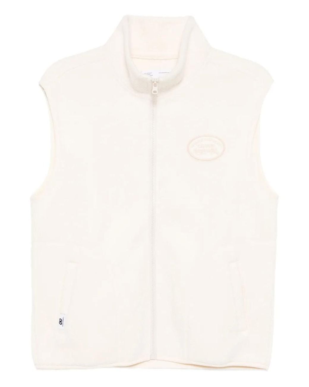 Chocoolate White Sleeveless Jacket