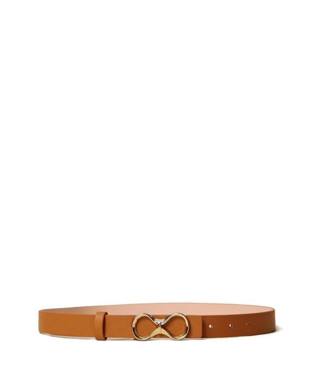 Twinset White Reversible Leather Belt With Logo