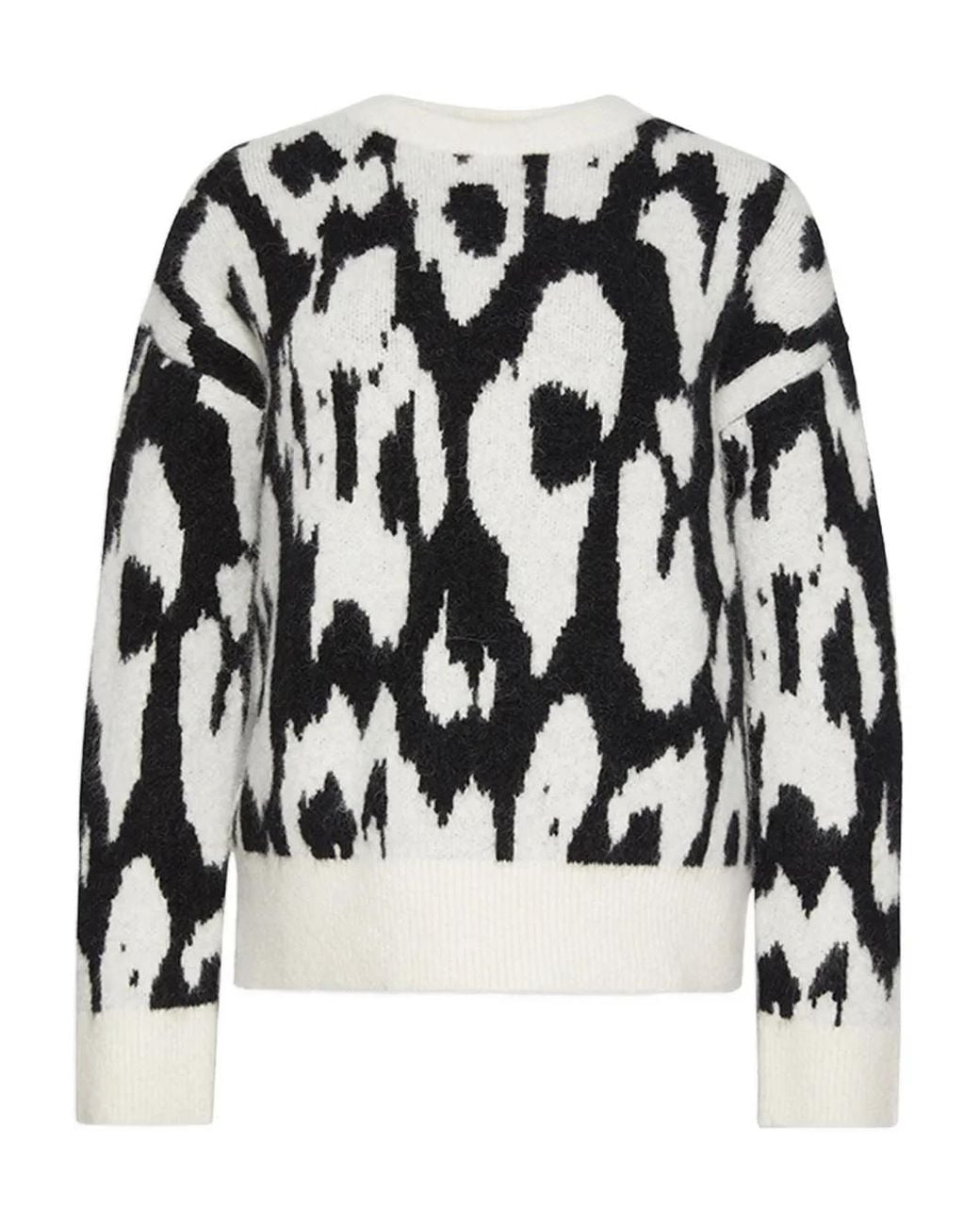 Calvin Klein Black Patterned Sweater