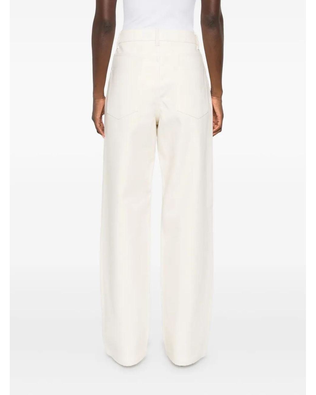 Rohe White Compact Cotton Jeans