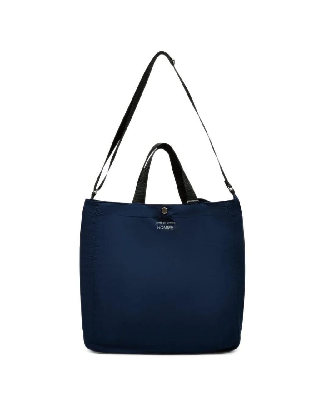 Comme des Garçons Blue Logo-Print Tote Bag for men