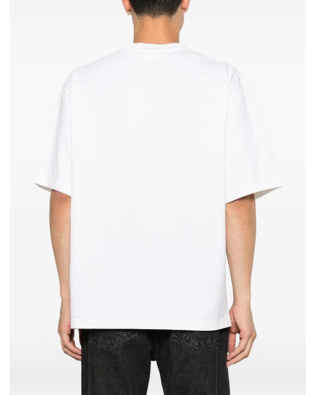 Axel Arigato White Fallen Graphic-Print Cotton T-Shirt for men