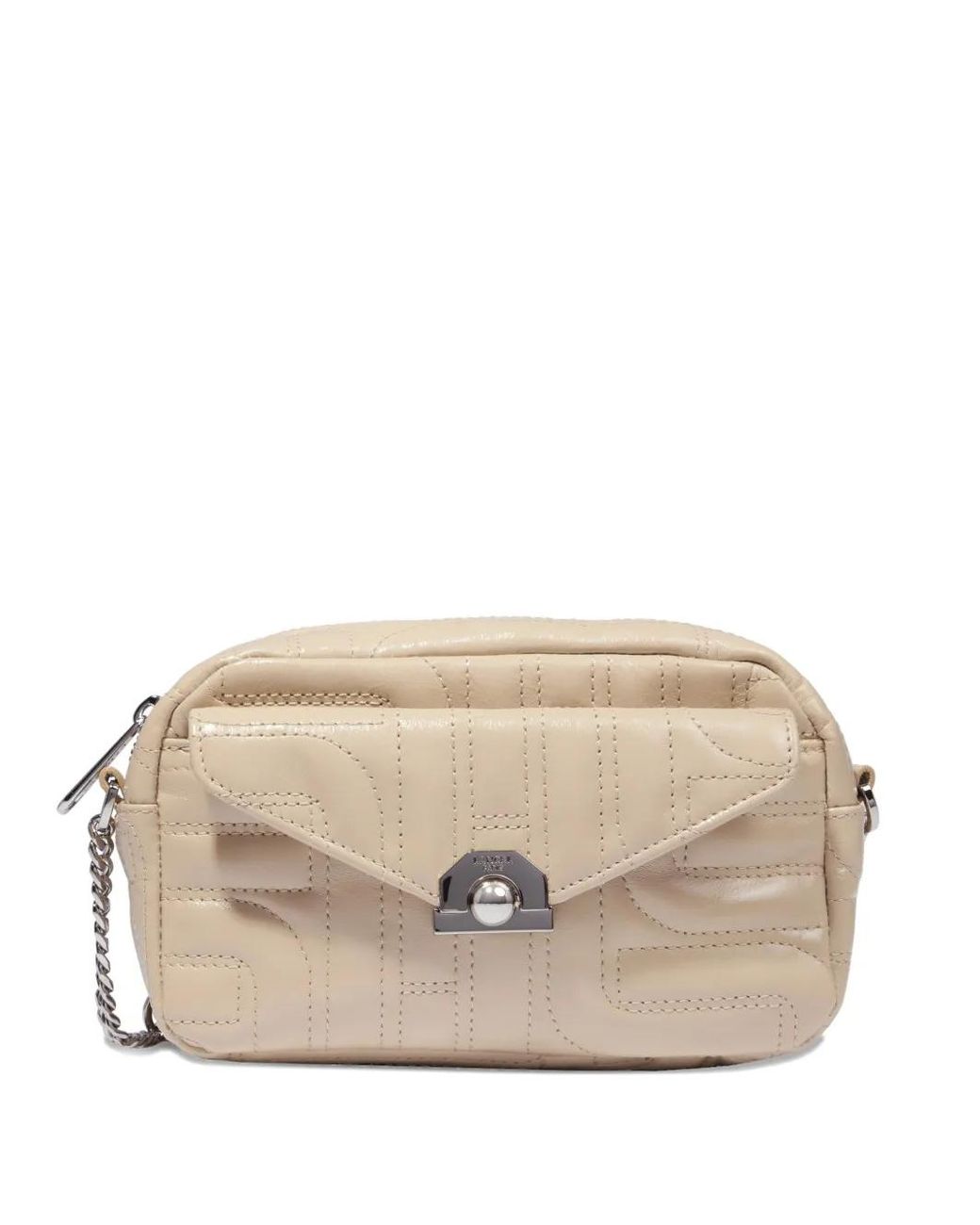Lancel Natural Midi-Minuit Quilted Cross Body Bag
