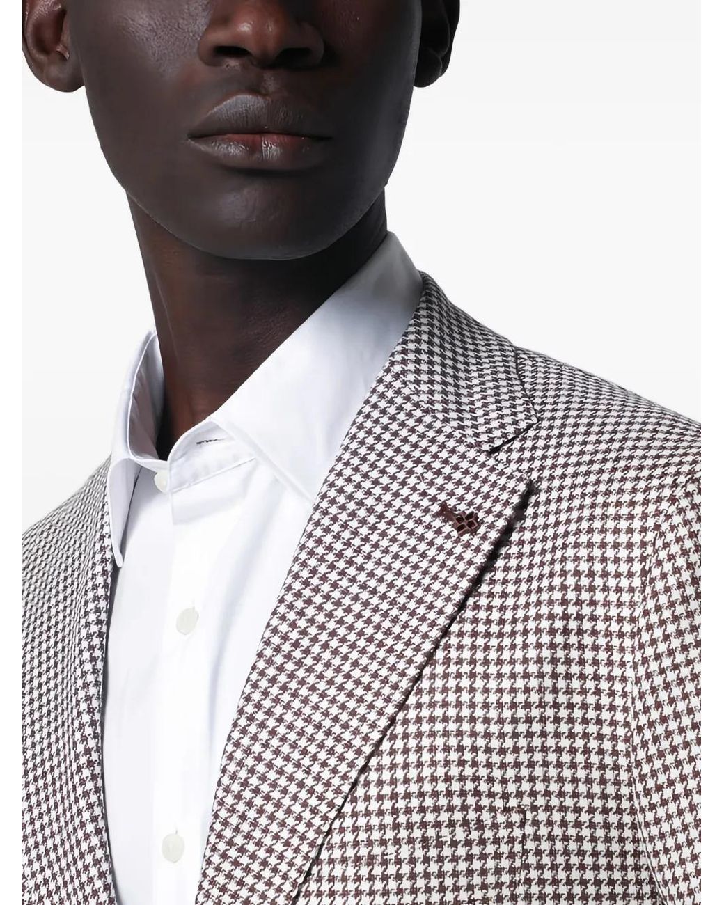 Tagliatore Geruite Blazer in het Gray voor heren